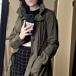 Mossimo green/olive spring rain coat